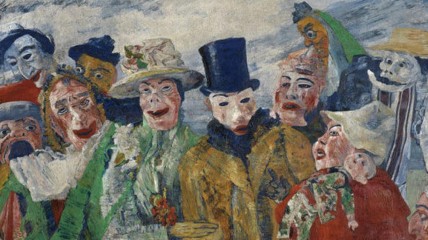 Ensor in Brussel - Achter waaiers en maskers.