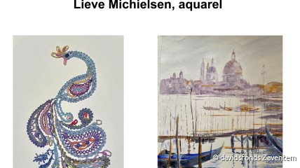 TENTOONSTELLING  kantwerk en  aquarel