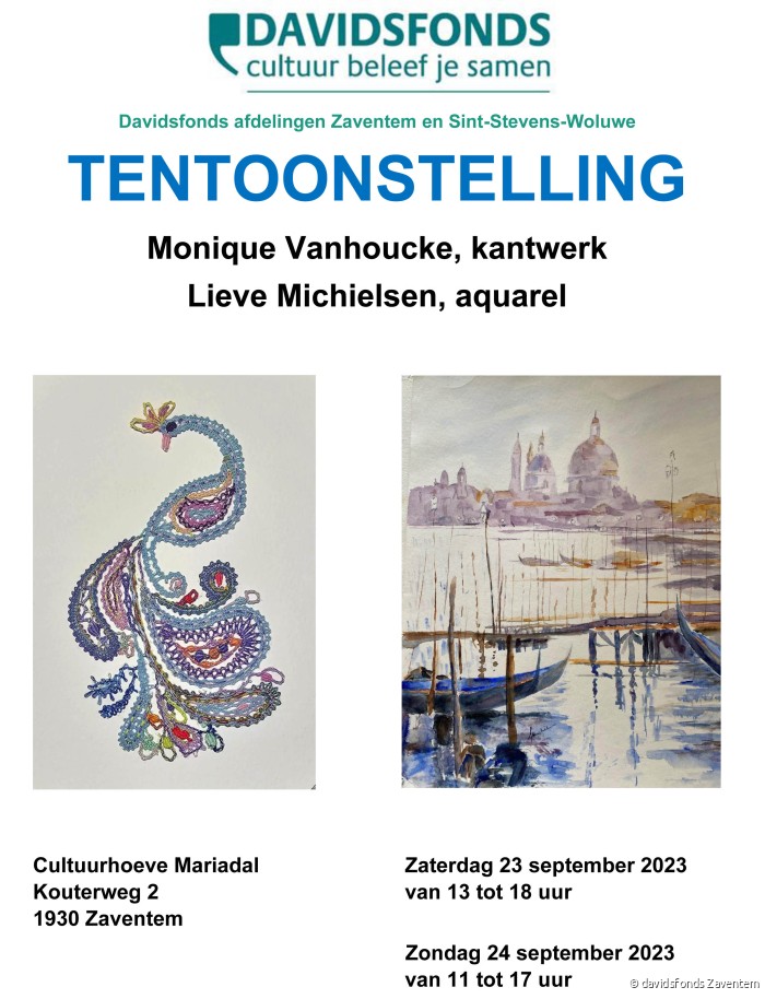 TENTOONSTELLING kant en aquarel 2023