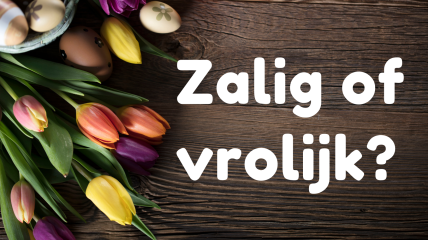 Zalig of vrolijk?