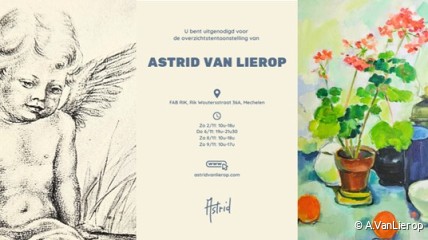 Overzichtstentoonstelling:werken van  Astrid Van Lierop