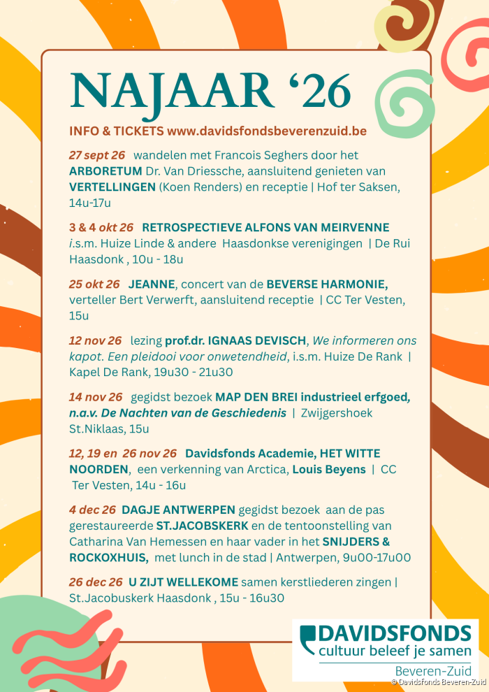 programma najaar 26