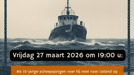 Voordracht Laurens Maertens. Oud ijslandvaarder.