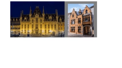 BRUGGE: Van PROVINCIAAL HOF tot d'HALVE MAAN