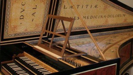 Concert orgel, klavecimbel en barokblokfluit