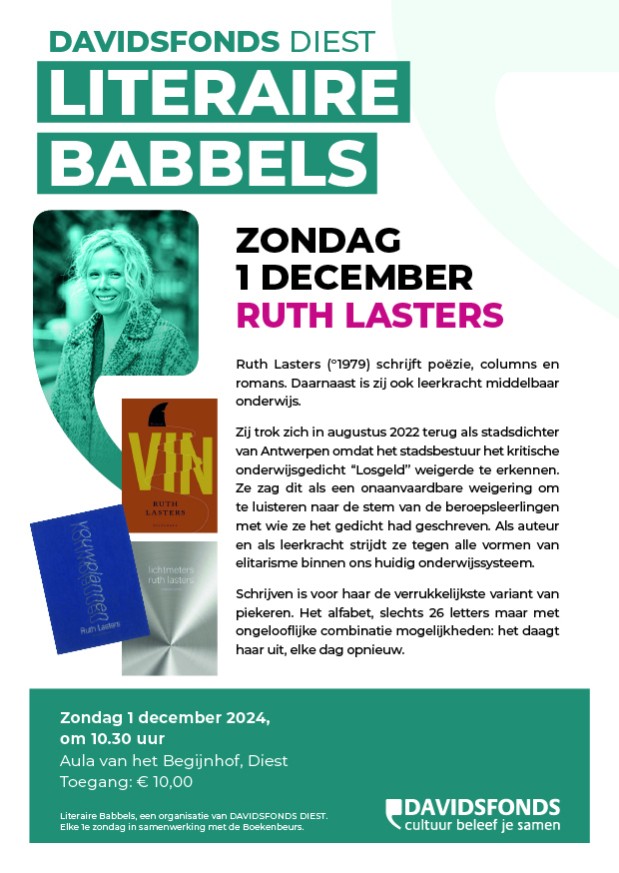 Davidsfonds Diest Literaire Babbel 1 december 2024 Ruth Lasters (002)