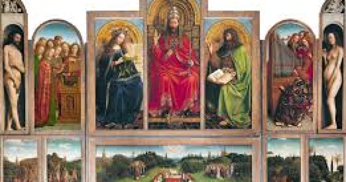 Locatie van Nacht Geschied- Lezing Lam Gods Jan van Eyck door C.Engelen