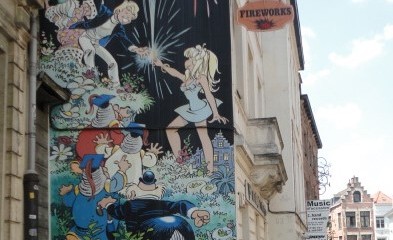 Brussel, stripverhaalwandeling met gids